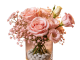 Glitter Blush Rose & Lisianthus Vase Arrangement