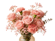 Soft Pink Rose & Carnation Bouquet with Eucalyptus