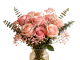 Blush Pink Rose Bouquet with Eucalyptus Greenery